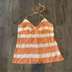 American Eagle Outfitters tank top halter style groovy orange